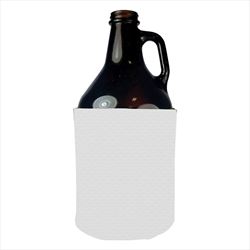 DC722644CP Neoprene Growler Cooler Sleeve With Collapsible Style Bottom And Full Color Custom Imprint